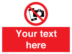 Custom No filming or photography